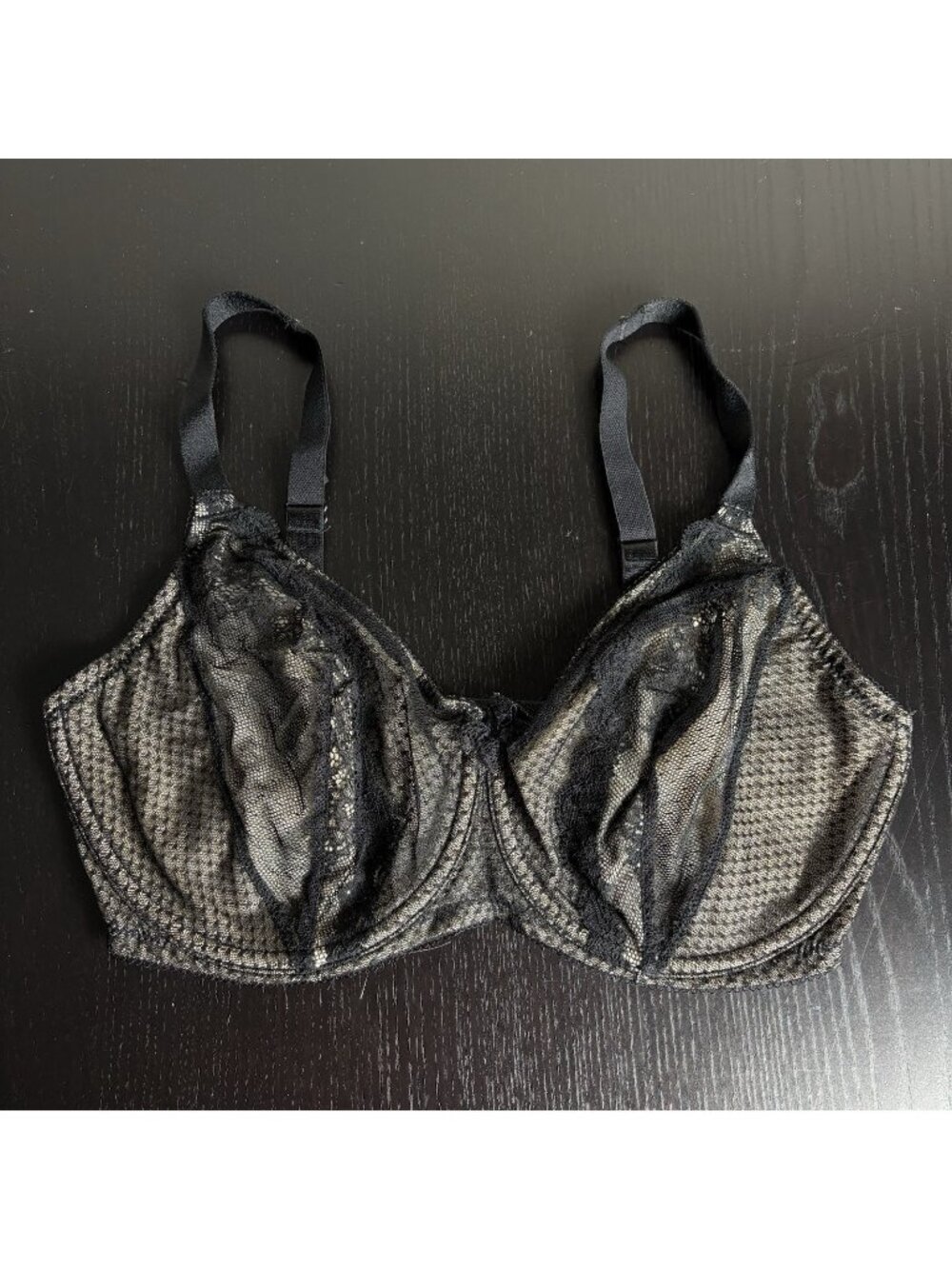 WACOAL Size 36DDD Black/Nude Absolutely Fabulous Underwire Bra, Style 851143